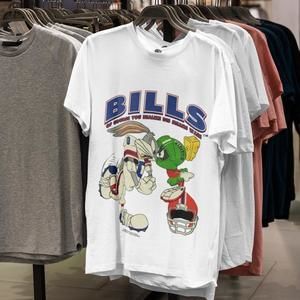 Buffalo Bills Looney Tunes Marvin The Martian Bugs Bunny Shirt